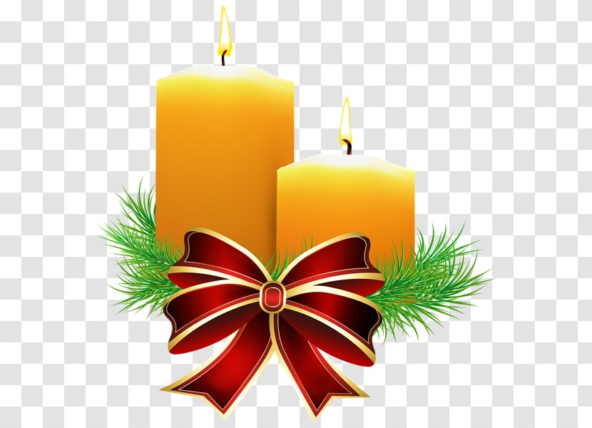 Christmas Candle Clip Art - Decoupage - Put Grass On Top Of The Transparent PNG