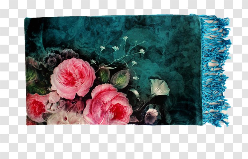Garden Roses Still Life Shawl Wrap Scarf - Silk Transparent PNG