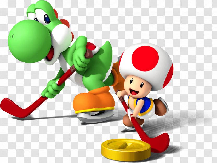 Mario & Yoshi Sports Superstars Mix Strikers Charged - Video Game Transparent PNG