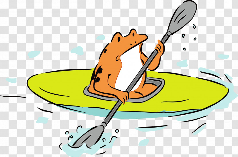 Frogs Cartoon Yellow Meter Water Transparent PNG