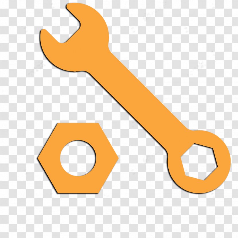 Spanners Line Clip Art - Yellow Transparent PNG