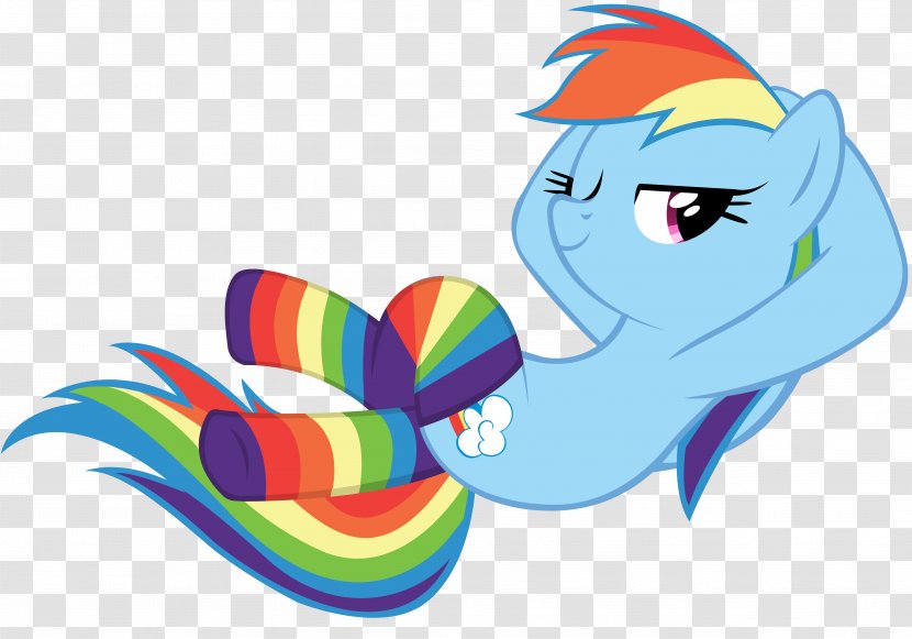 Rainbow Dash Pinkie Pie Rarity Twilight Sparkle Applejack - Socks Transparent PNG