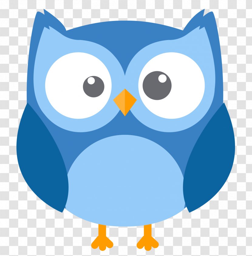 Owl Euclidean Vector Clip Art - Vecteur - Blue Transparent PNG