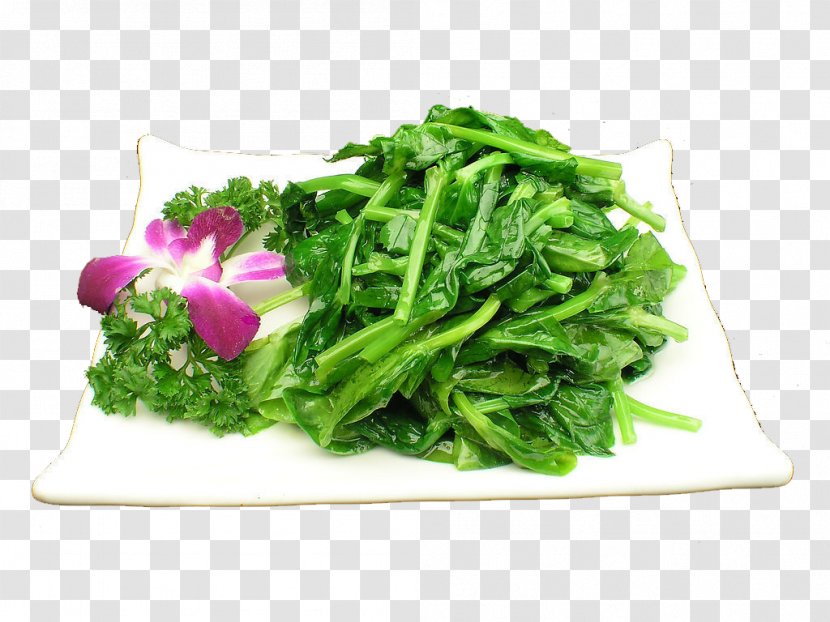 Vegetarian Cuisine Romaine Lettuce Pea Vegetable Stir Frying - Food - Fried Peas Tip Transparent PNG