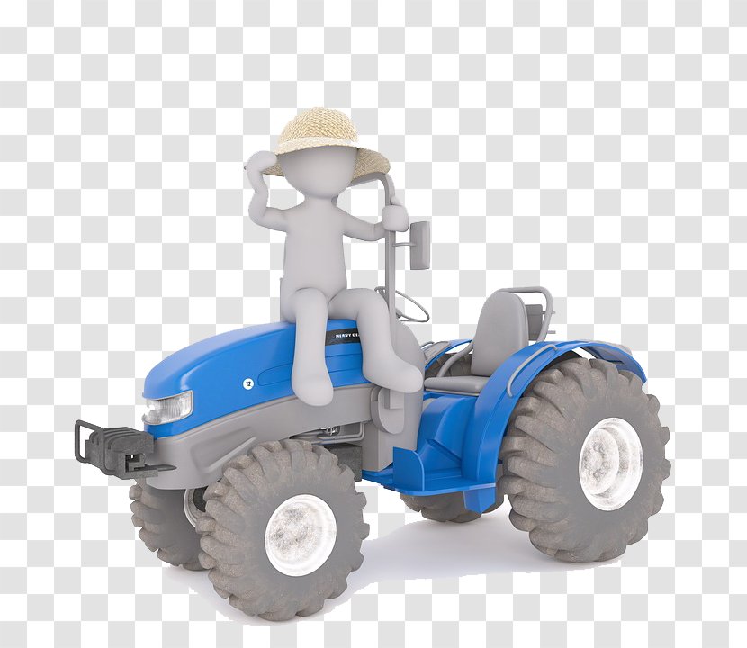 Tractor 3D Computer Graphics Agriculture Farm - Argo Spa - People On The Transparent PNG