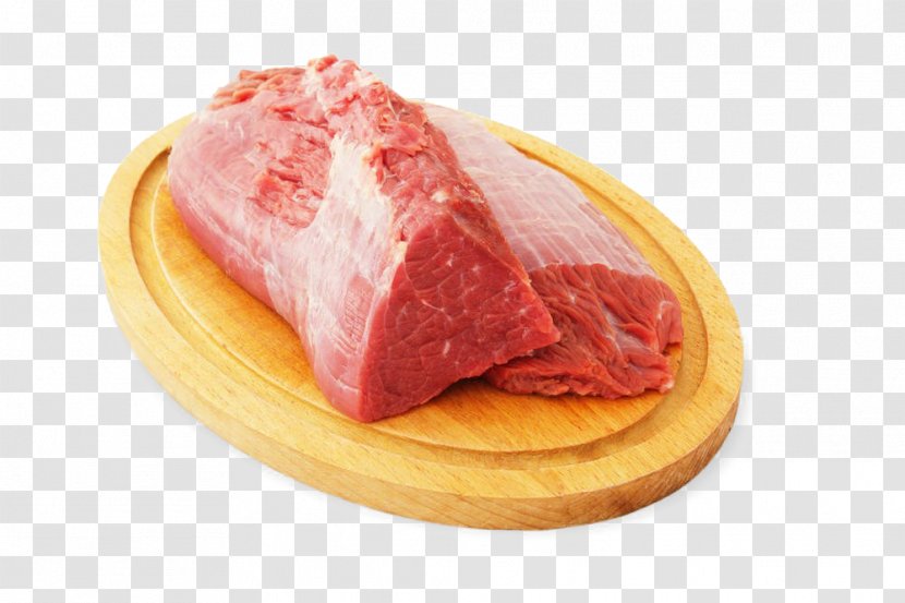 Sirloin Steak Ham Barbecue Roast Beef Bresaola - Cartoon - Meat Transparent PNG