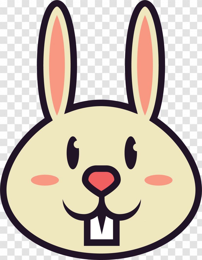 Easter Bunny Domestic Rabbit European Clip Art - Cartoon Icon Transparent PNG