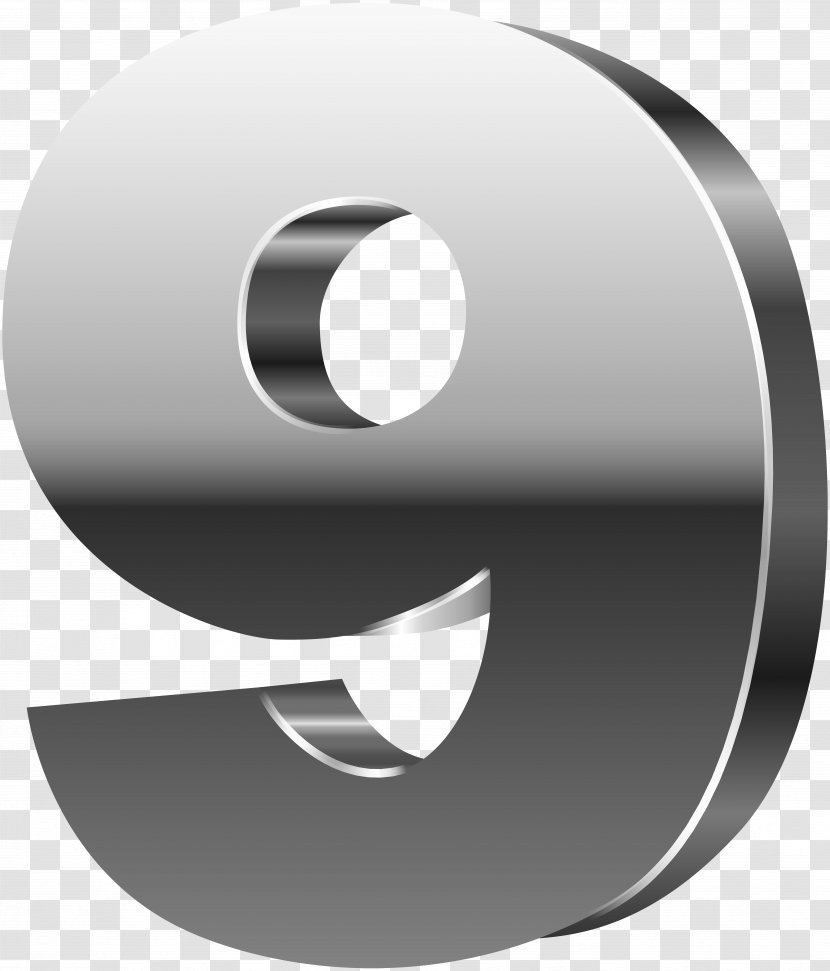 Graphics Clip Art - 3d Computer - Number Nine 3D Silver Image Transparent PNG