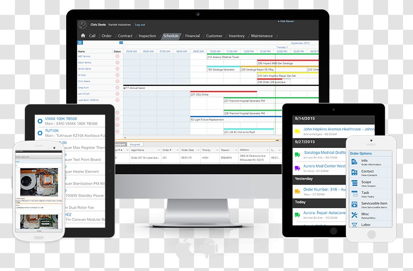 Field Service Management Computer Software - Media - Business Transparent PNG