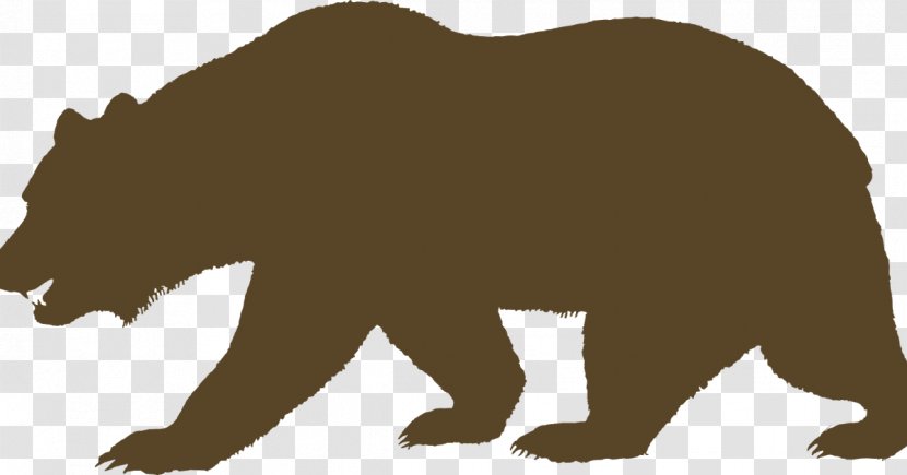 California Grizzly Bear Republic - Vertebrate - Clip Art Transparent PNG