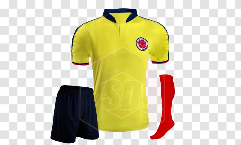 T-shirt Colombia National Football Team Uniform Sports Fan Jersey - Pants - Futbol Transparent PNG