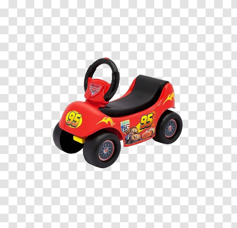 Lightning McQueen Pixar Cars Disney Happy Hauler Ride On The Walt Company - Vehicle - Mattel Toys 3 Wally Exclus Transparent PNG