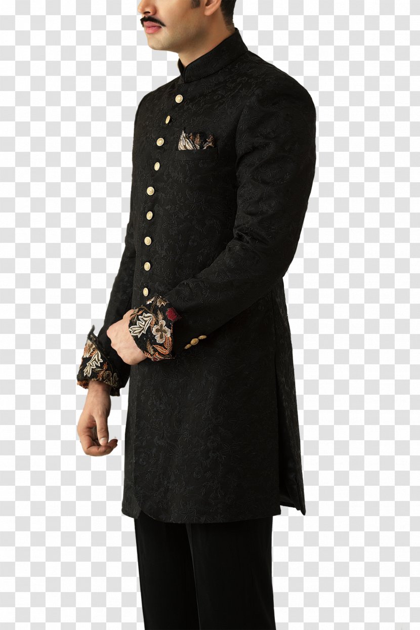 Overcoat - Sleeve - Sherwani Transparent PNG