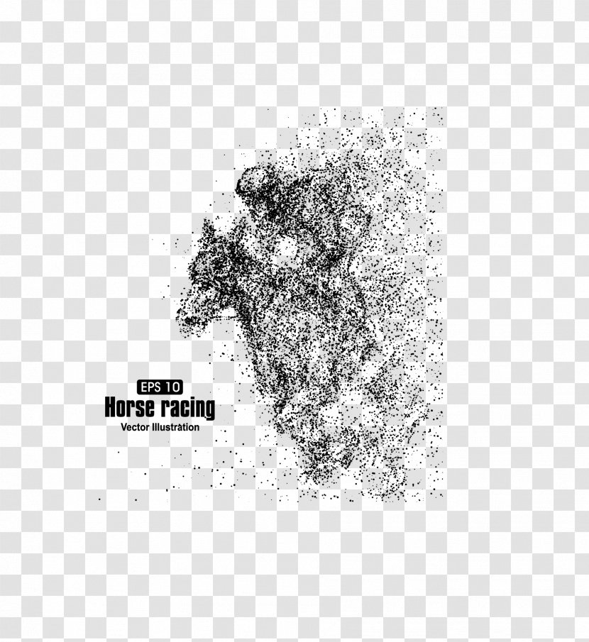 Horse Euclidean Vector Particle Illustration - Rider Transparent PNG