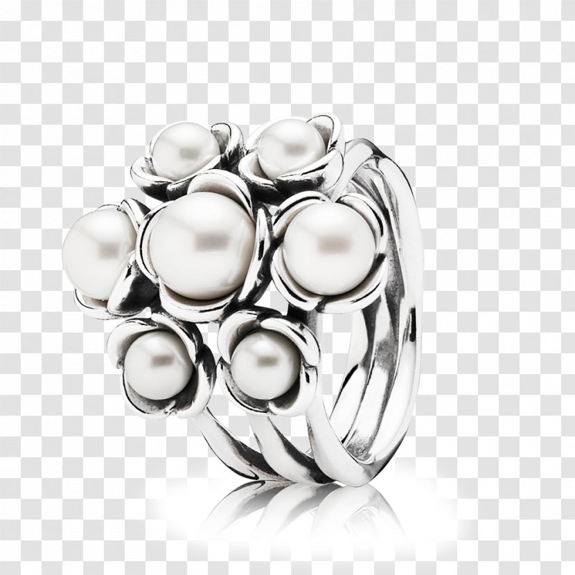 Pandora Ring Pearl Online Shopping Birthstone - Pearls Transparent PNG