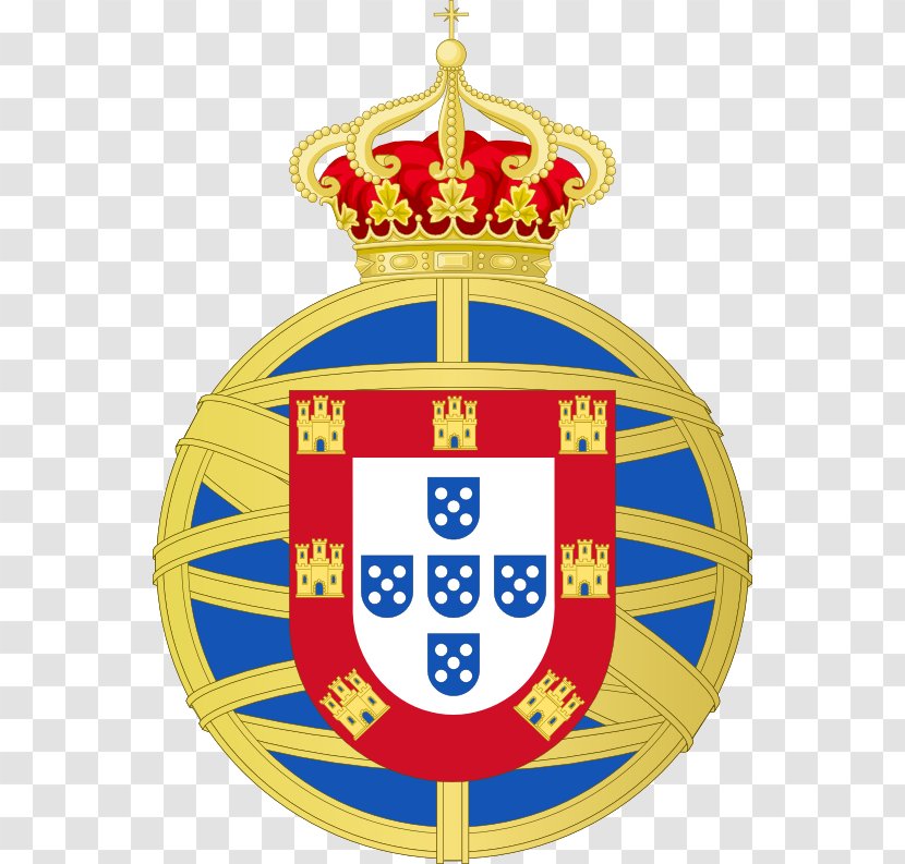 United Kingdom Of Portugal, Brazil And The Algarves Empire Coat Arms - Badge - Portuguese Flag Transparent PNG