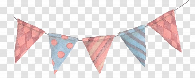 Paper Banner Bunting Pennon Clip Art - Symmetry - Small Flags Transparent PNG