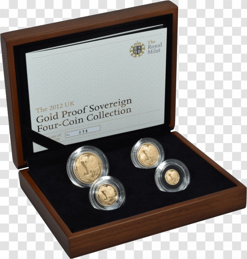 Coin Set Sovereign Proof Coinage Gold Transparent PNG