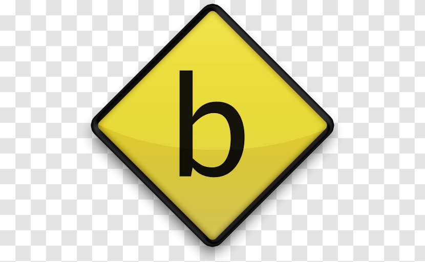Traffic Sign Road Pedestrian Crossing - Vector Letter B Icon Transparent PNG