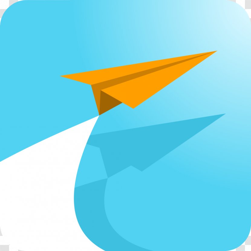 Paper Mobile Phones Airplane - Blue - Colorful Transparent PNG