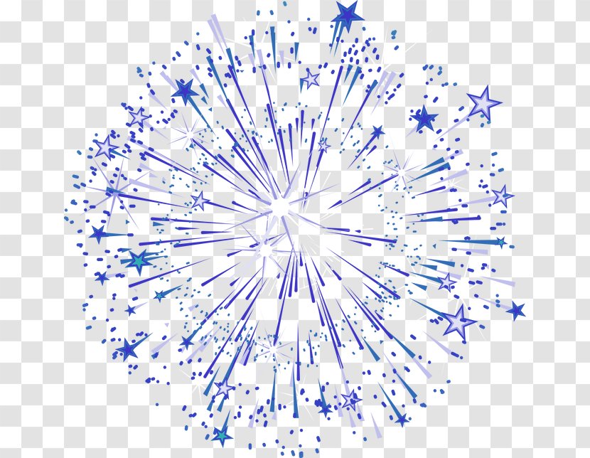 Stars Fireworks Graphic Design - Organism - Blue Simple Star Effect Elements Transparent PNG