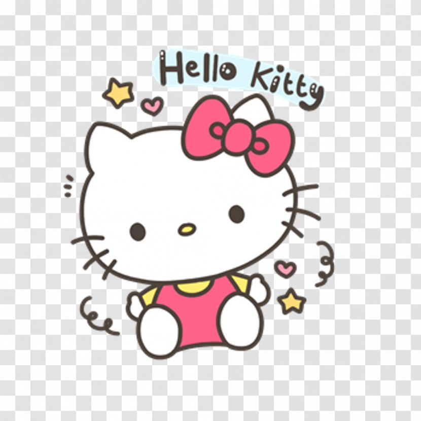 Hello Kitty Knitting Earring Pattern Afghan - Sticker - Bunny Transparent PNG