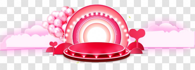 Light - Computer Graphics - Pink Bulb Stage Decoration Pattern Transparent PNG