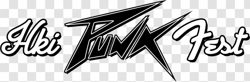 Logo Brand White Font - Black And - Punk Fest Transparent PNG