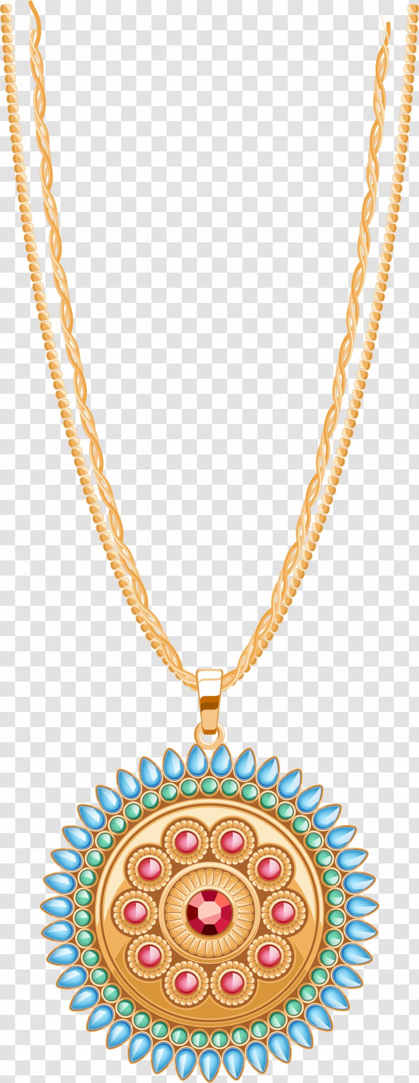 Necklace Gold Locket Jewellery - Sapphire Transparent PNG