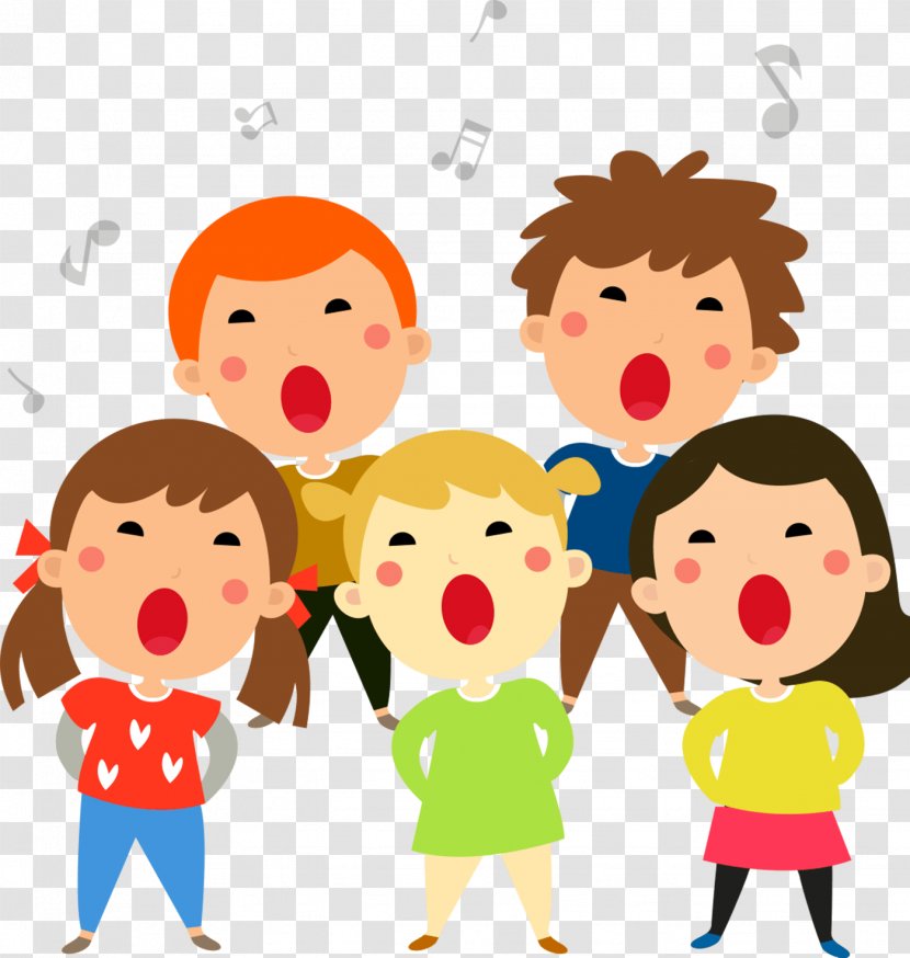 Christmas Carol Choir Singing - Cartoon Transparent PNG