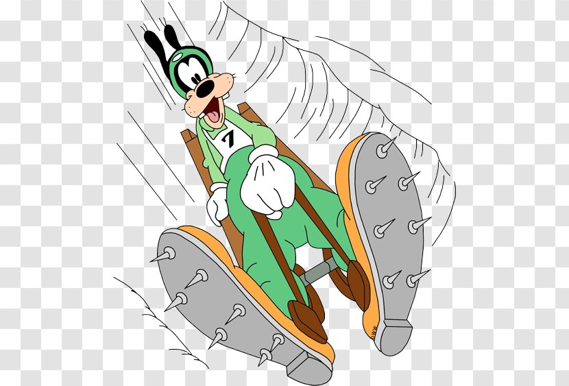 Goofy Daisy Duck Winter Olympic Games Luge - Art - Disney Hockey Transparent PNG