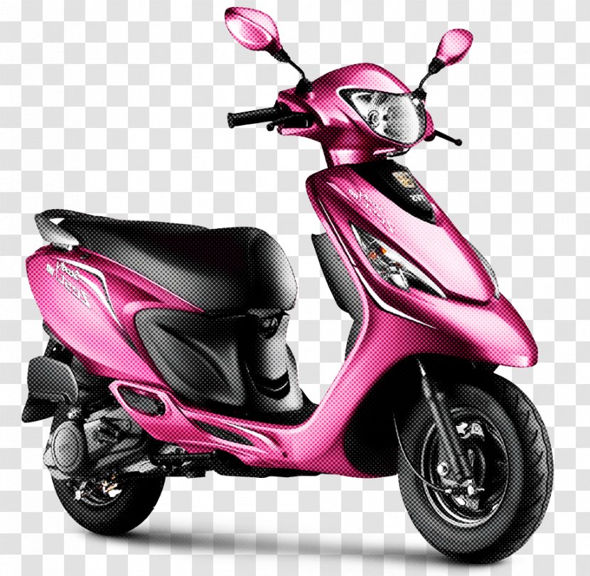 Land Vehicle Scooter Pink Car - Motorcycle Transparent PNG
