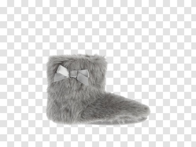 Slipper Boot Fake Fur Clothing - Snow - Faux Transparent PNG