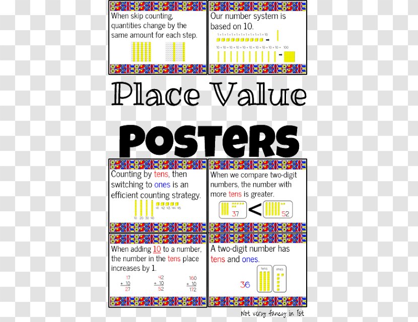 First Grade Number Nonpositional Numeral System Teacher Worksheet - Area - Place To Teach Transparent PNG