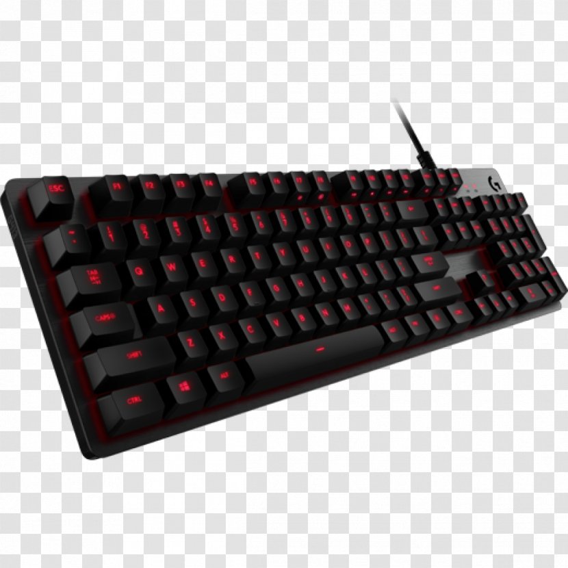 Computer Keyboard Logitech G413 Gaming Keypad Mechanical Backlit - G613 Wireless - Laptop Transparent PNG