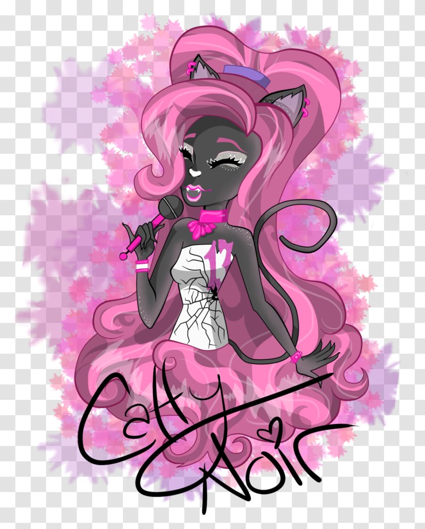 Monster High Ever After Doll Illustration Art - Mythical Creature - Catty Noir Transparent PNG