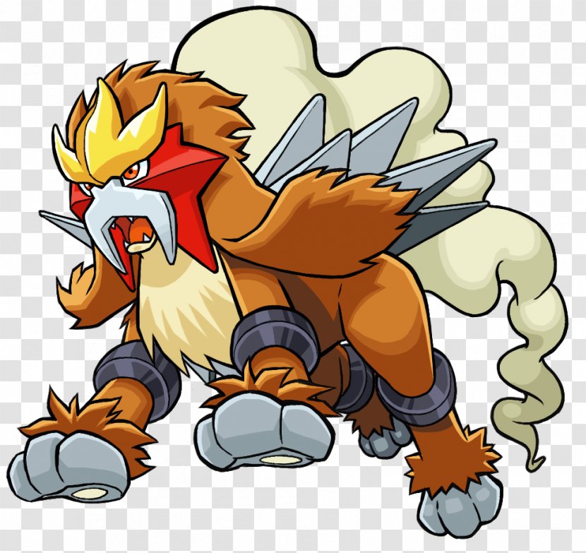 Pokémon Ranger: Guardian Signs HeartGold And SoulSilver Entei - Mammal - Raikou Transparent PNG