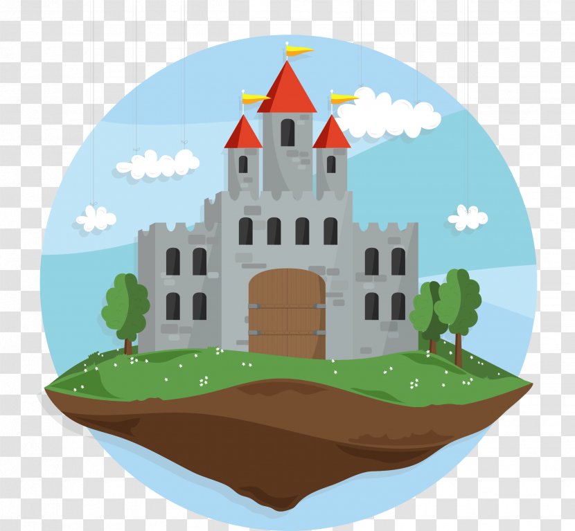 Castle Clip Art - Fairy Tale - Air Cartoon Vector Material Transparent PNG