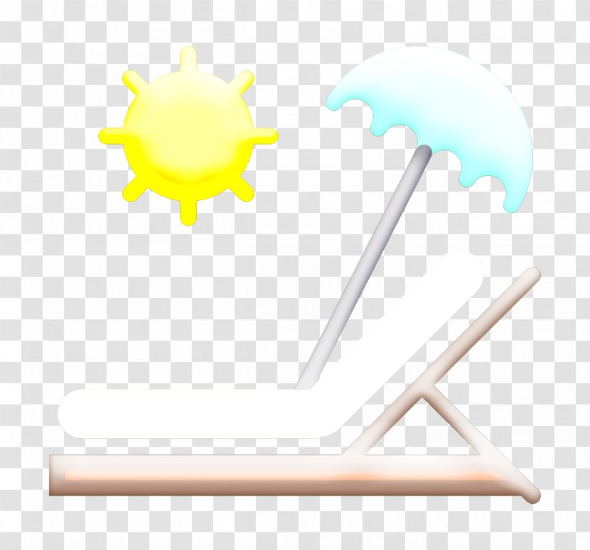 Beach Icon Sunbed Travel - Yellow - Symbol Logo Transparent PNG