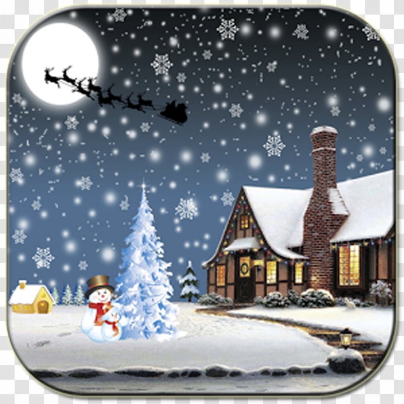 Santa Claus Is Comin' To Town Christmas Tree High-definition Television - Snowman - Sleigh Transparent PNG