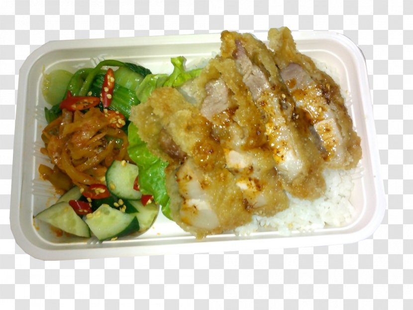 Karaage Bento Fast Food Arroz Con Pollo Hamburger - Flavored Chicken Rice Transparent PNG