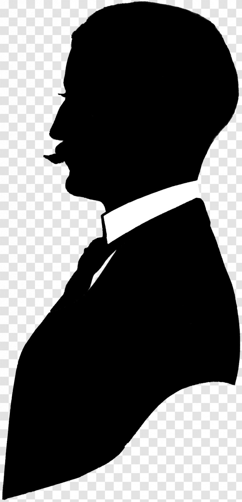 Monochrome Photography Black And White Silhouette - Gentleman Transparent PNG