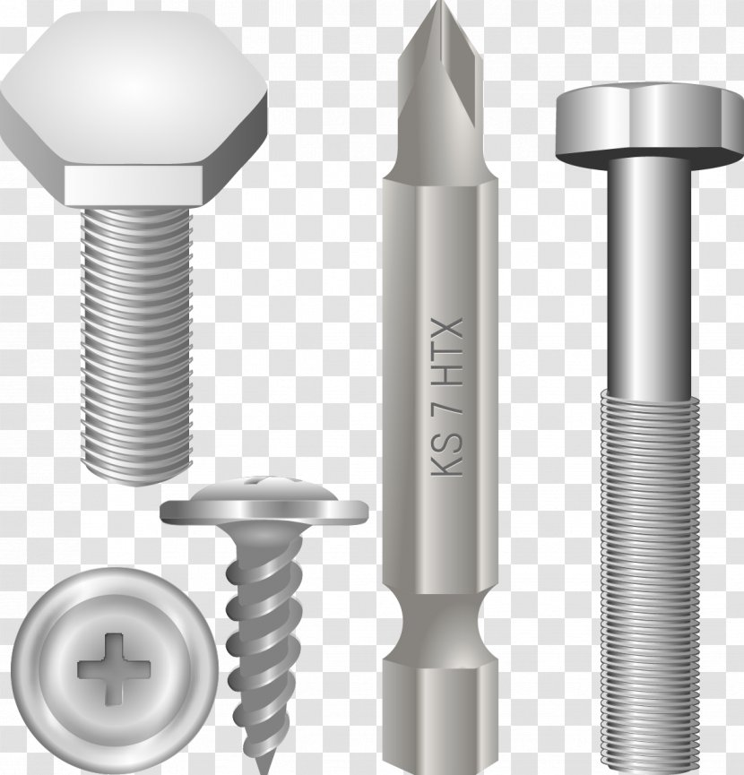 Screwdriver Bolt Nut Pixabay - Vector Screws Transparent PNG