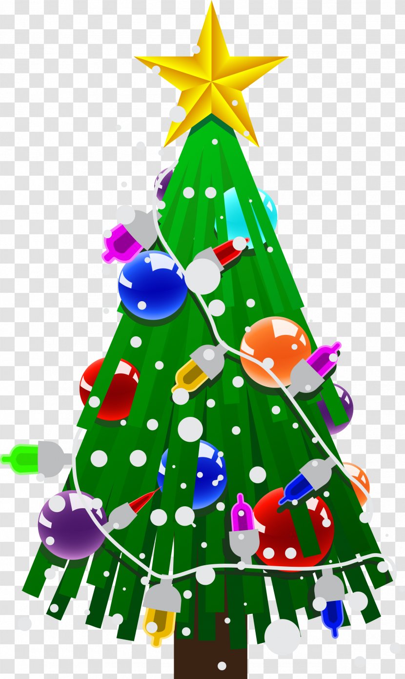 Santa Claus Christmas Tree Gift - Cone Transparent PNG