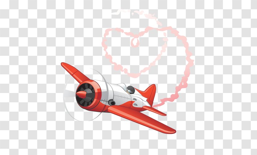 Airplane Euclidean Vector Clip Art - Aircraft - Heart-shaped Jet Transparent PNG