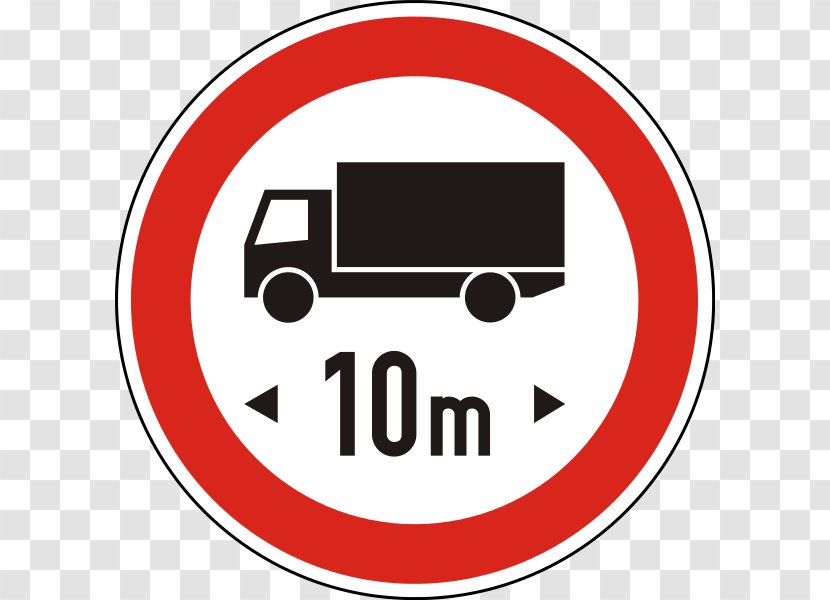 Prohibitory Traffic Sign Truck Street Name Motor Vehicle - Text Transparent PNG