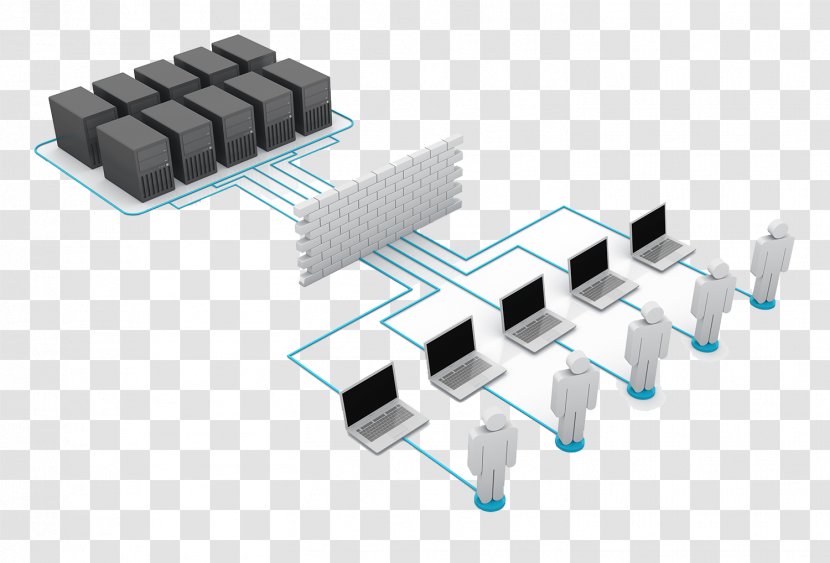Computer Network Service Server Data Center Internet - Technical Support - Reaches The User Through Protective Wall Transparent PNG