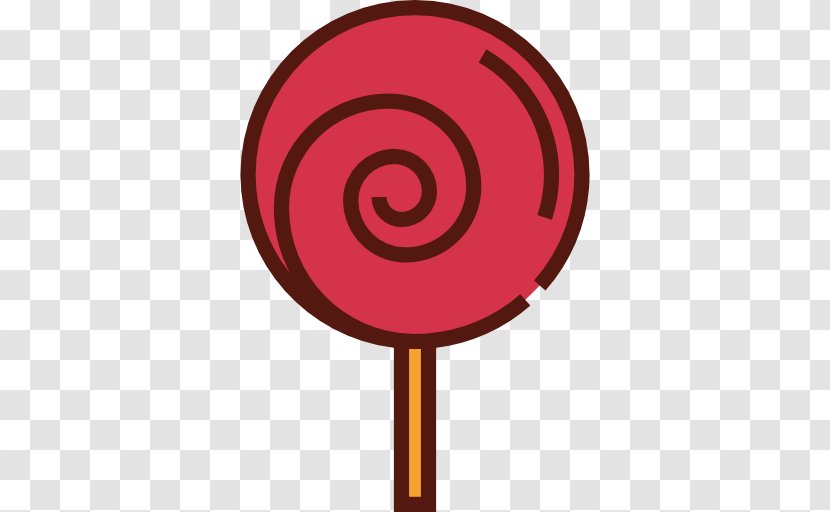 Lollipop Waffle Icon - Red Transparent PNG