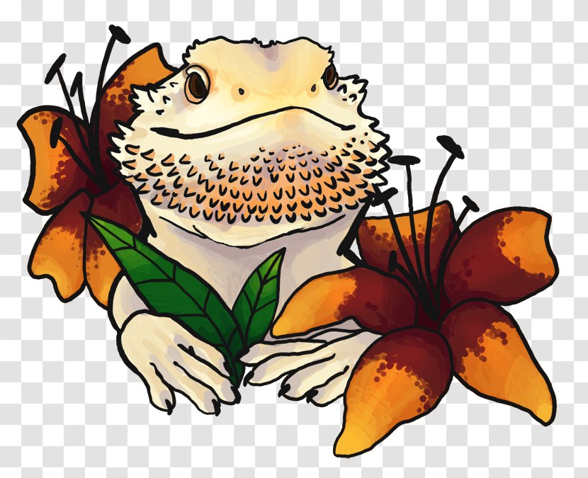 Bearded Dragon Sticker Decal Clip Art - Brush Transparent PNG