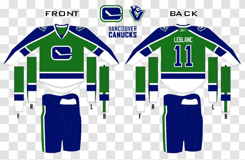 Jersey Vancouver Canucks Johnny Canuck National Hockey League Uniform - Green Transparent PNG